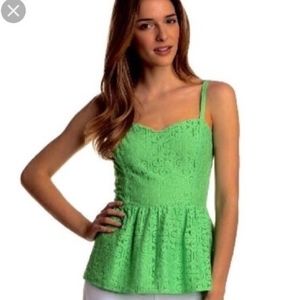 Lilly Pulitzer Lace Peplum Top
